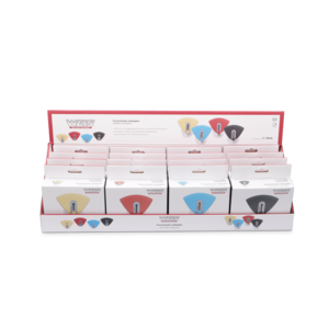 Coupe-pizza inox (4 couleurs) - Display 16pcs