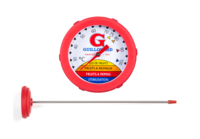 Thermomètre plongeur à tige 25cm cadran silicone