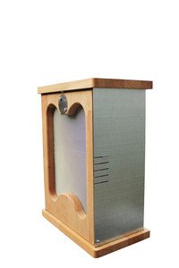 Cave a oeufs / garde manger en galva et bois 250x130x305mm