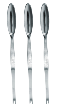 Curette à homard inox - set 3pcs.