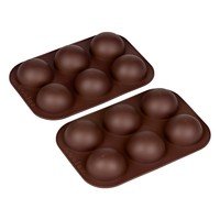 Moule 6 demi-spheres silicone