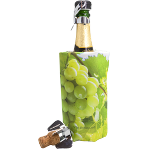 Champagne set 3pcs  (refroidisseur de bouteilles,bouchon,tire-bouchon)