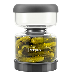 Bewaarpot met uitleksysteem - glas 750ml