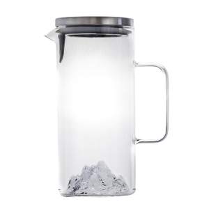 Caraffe en verre avec montagne 1,5L