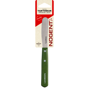 Botermes 8cm Iconic kaki - lemmet effen