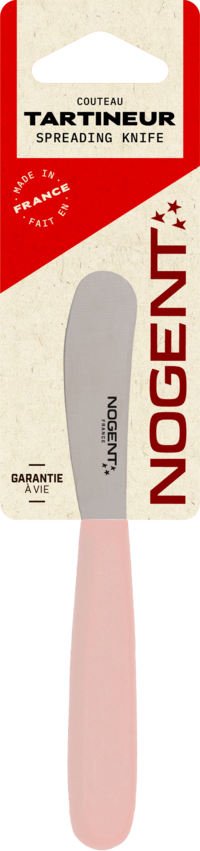 Botermes 6cm Polypro pastelroze - lemmet effen